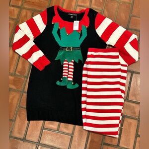 NWT Steinmark Red and White Striped Elf Ensemble